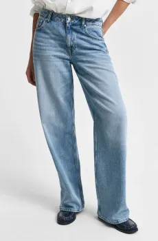 Женские голубые джинсы REL STRAIGHT JEANS Голубой 28 Gant 4100228