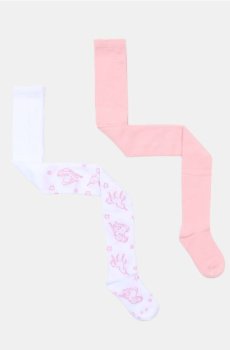 Колготки, 2 пари - різнобарвний