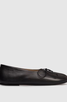 Черные кожаные балетки Girella