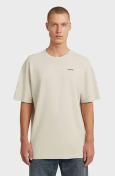 Мужская бежевая футболка relaxed Бежевый L G-Star RAW D28699,C812