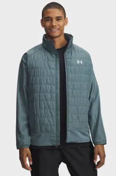 Мужская бирюзовая ветровка UA Launch Insulated Jacket Бирюзовый XL Under Armour 1380868-587