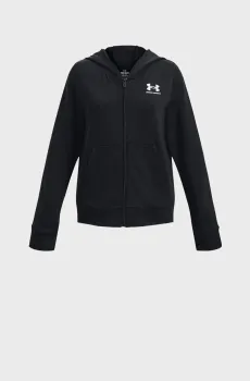 Детское черное худи UA Rival Terry FZ Hoodie Черный 8 Under Armour 1377242-001