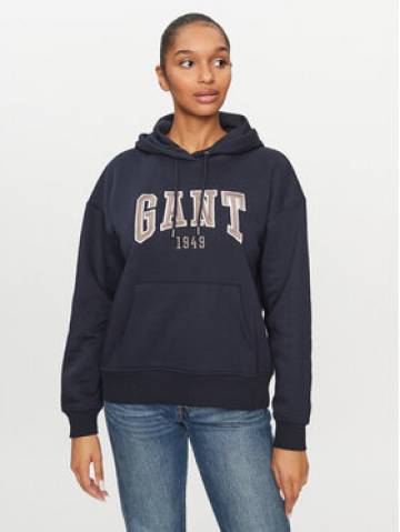 Gant Світшот Rel Logo Hoodie 4200726 Cиній Relaxed Fit Gant Світшот Rel Logo Hoodie 4200726 Cиній Relaxed Fit