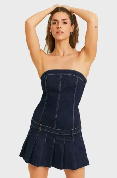 Женское синее джинсовое платье Синий M Tally Weijl SDRDEMALICA