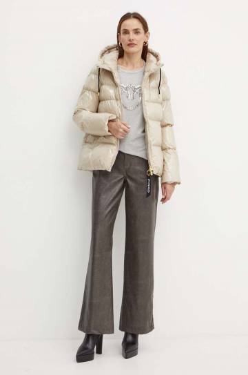 Куртка Pinko женская цвет бежевый зимняя Куртка Pinko женская цвет бежевый зимняя