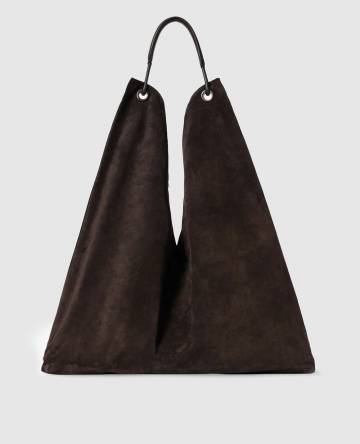 Коричневая замшевая сумка Bindle Three Коричневая замшевая сумка Bindle Three