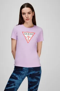 Женская сиреневая футболка Сиреневый M Guess W1YI1B.I3Z11;A405