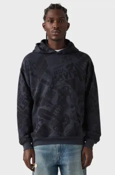 Мужское темно-синее худи с узором Синий S Levi’s® 0065D;0000