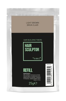 Уценка! Пудра для маскировки залысин волос Sibel Hair Sculptor Светло-коричневый, 25 г (рефил)