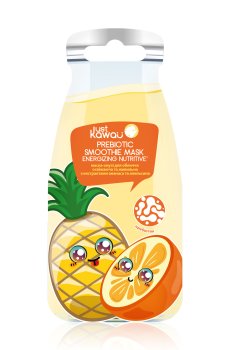 Пребиотическая маска-смузи для лица Just Kawaii Prebiotic Smoothie Mask с экстрактами ананаса и апельсина, 10 г