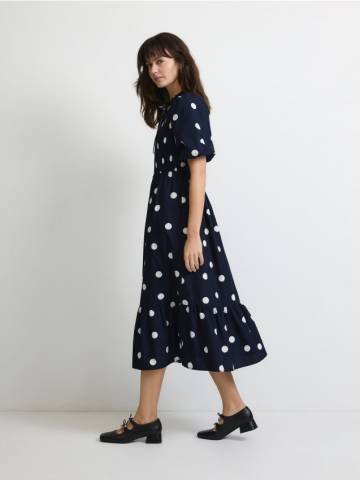 Reserved - LADIES` DRESS - темно-синій - 940GQ-59X Reserved - LADIES` DRESS - темно-синій - 940GQ-59X