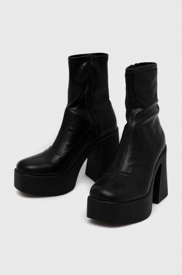 Полусапожки Aldo Grandstep женские цвет чёрный на платформе Полусапожки Aldo Grandstep женские цвет чёрный на платформе