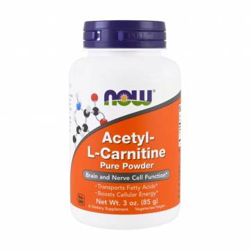 Ацетил-L-карнитин NOW foods Acetyl-L-Carnitine в порошке, 85 г Ацетил-L-карнитин NOW foods Acetyl-L-Carnitine в порошке, 85 г