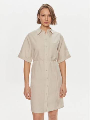 Calvin Klein Сукня-сорочка K20K206697 Бежевий Relaxed Fit Calvin Klein Сукня-сорочка K20K206697 Бежевий Relaxed Fit