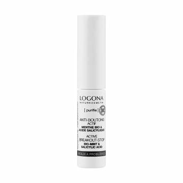 Антибактериальное биосредство для лица Logona SOS Boutons Active Spot Cream Мята и салициловая кислота из коры ивы, 6 мл Антибактериальное биосредство для лица Logona SOS Boutons Active Spot Cream Мята и салициловая кислота из коры ивы, 6 мл