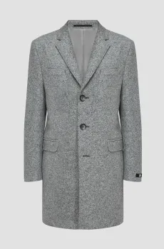 Мужское серое пальто Серый 58 Karl Lagerfeld 534719.455709;910