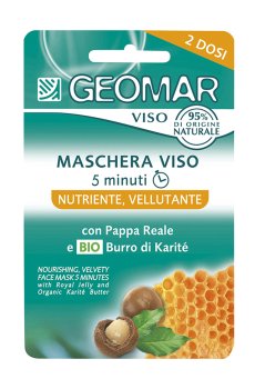 Питательная маска для лица Geomar Face с маточным молочком и органическим маслом Карите, 22 мл