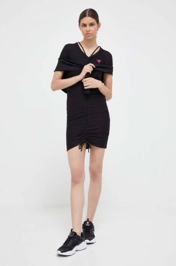 Платье Guess цвет чёрный mini облегающее Платье Guess цвет чёрный mini облегающее