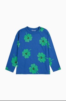 Хлопковый лонгслив для младенцев Bobo Choses Lucky Clover