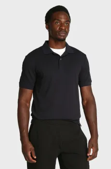 Мужское черное поло THERMO TECH PIQUE SLIM Черный L Calvin Klein K10K114484