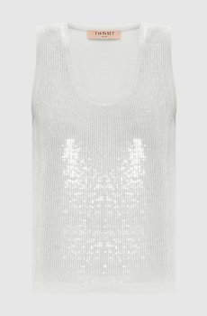 Зеленый топ с пайетками