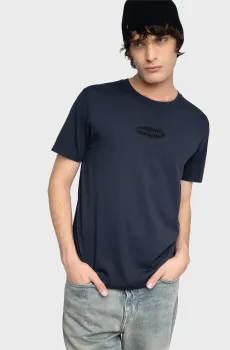 Мужская темно-синяя футболка Teddy Синий L ZADIG&VOLTAIRE JMTS01743_ENCRE