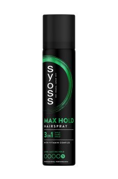 Уценка! Лак для волос Syoss Max Hold Hairspray фиксация 5 (максимальная), 75 мл