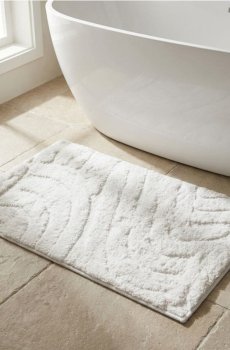 Килимок для ванної з тисненим візерунком - нюдовий