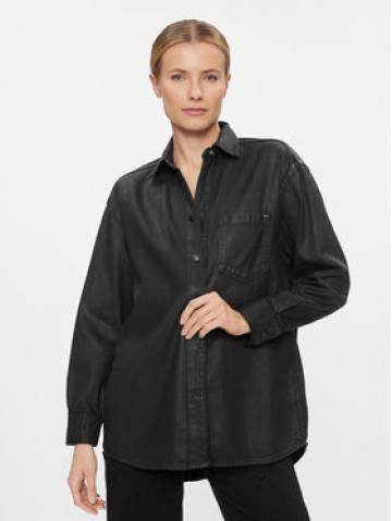 Pepe Jeans Джинсова сорочка Alix PL304729 Чорний Oversize Pepe Jeans Джинсова сорочка Alix PL304729 Чорний Oversize