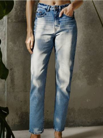 Джинси mom high waist - синій Джинси mom high waist - синій