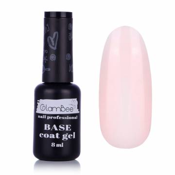 Базовое покрытие для гель-лака GlamBee Base Coat Gel Rose, 8 мл Базовое покрытие для гель-лака GlamBee Base Coat Gel Rose, 8 мл