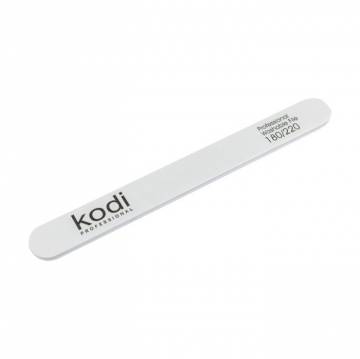 Пилка для ногтей Kodi Professional 180/220 грит прямая, белая, 178*19*4 мм Пилка для ногтей Kodi Professional 180/220 грит прямая, белая, 178*19*4 мм