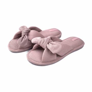 Женские комнатные тапочки Twins HS-VL Бант-перекрестные, открытые, бежевые, размер 36-37 Женские комнатные тапочки Twins HS-VL Бант-перекрестные, открытые, бежевые, размер 36-37