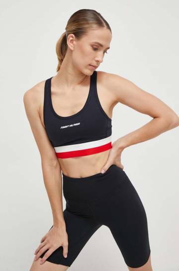 Бюстгальтер Tommy Hilfiger цвет синий узорный Бюстгальтер Tommy Hilfiger цвет синий узорный