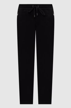 Черные спортивные брюки с логотипом