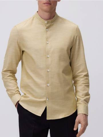 Reserved - Сорочка slim fit із високим вмістом бавовни - гірчичний - 7996H-17X Reserved - Сорочка slim fit із високим вмістом бавовни - гірчичний - 7996H-17X