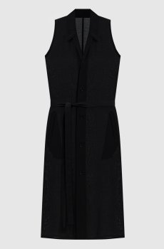 Черное платье-рубашка
