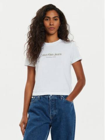 Calvin Klein Jeans Футболка Institutional J20J224914 Білий Regular Fit Calvin Klein Jeans Футболка Institutional J20J224914 Білий Regular Fit