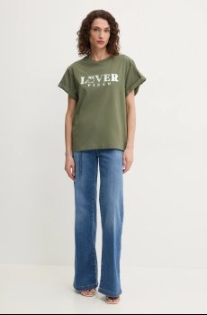 Хлопковая футболка Pinko