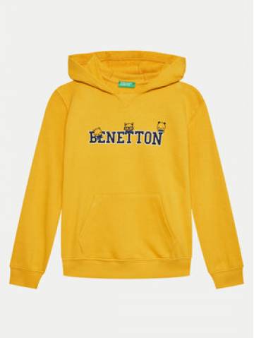 United Colors Of Benetton Світшот 3J68G200Q Жовтий Regular Fit United Colors Of Benetton Світшот 3J68G200Q Жовтий Regular Fit