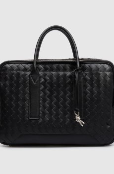 Черный кожаный портфель Getaway