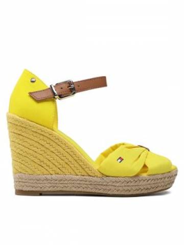 Tommy Hilfiger Еспадрильї Basic Open Toe High Wedge FW0FW04784 Жовтий Tommy Hilfiger Еспадрильї Basic Open Toe High Wedge FW0FW04784 Жовтий