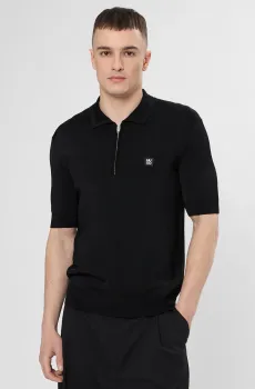 Мужское черное поло Черный XL HUGO 50542750;001