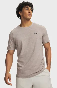Мужская бежевая футболка UA Vanish Elite Seamless SS-BRN Бежевый S Under Armour 6010591-203