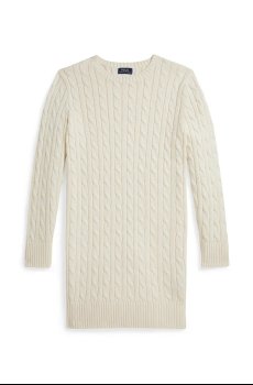 Хлопковое детское платье Polo Ralph Lauren