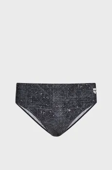 Мужские черные плавки с узором RIBBED SWIM BRIEFS Черный 80 Arena 010332-550