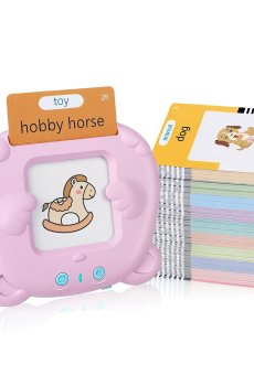 Детский интерактивный планшет Babik для изучения английского языка, от 3 лет, розовый, 11*1.5*9 см (HX1-112)