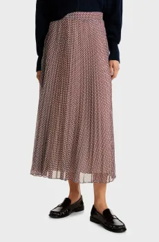 Женская плиссированная юбка с узором RUFFLE SUNRAY PLEATED LONG SKIRT Разноцветный XS Tommy Hilfiger WW0WW43883