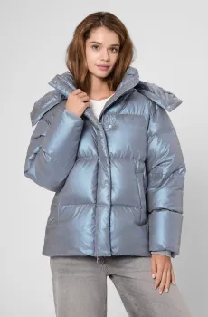 Женский синий пуховик Синий S PRPY PWOUTSKF0053