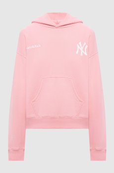 Розовое утепленное худи Yankees